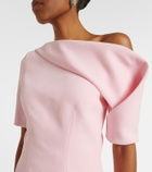 Safiyaa Marley draped crêpe top