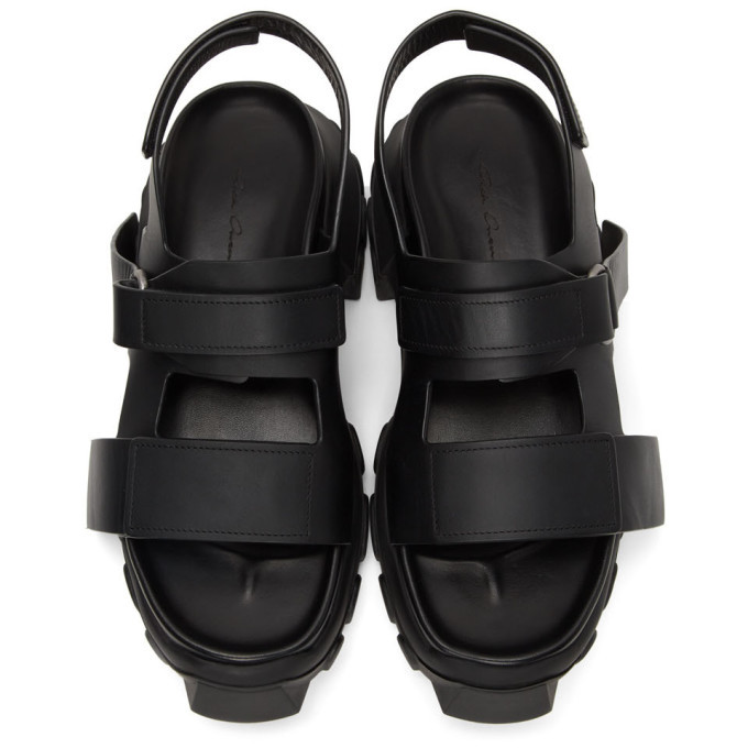 Rick Owens Black Tractor Sandals Rick Owens