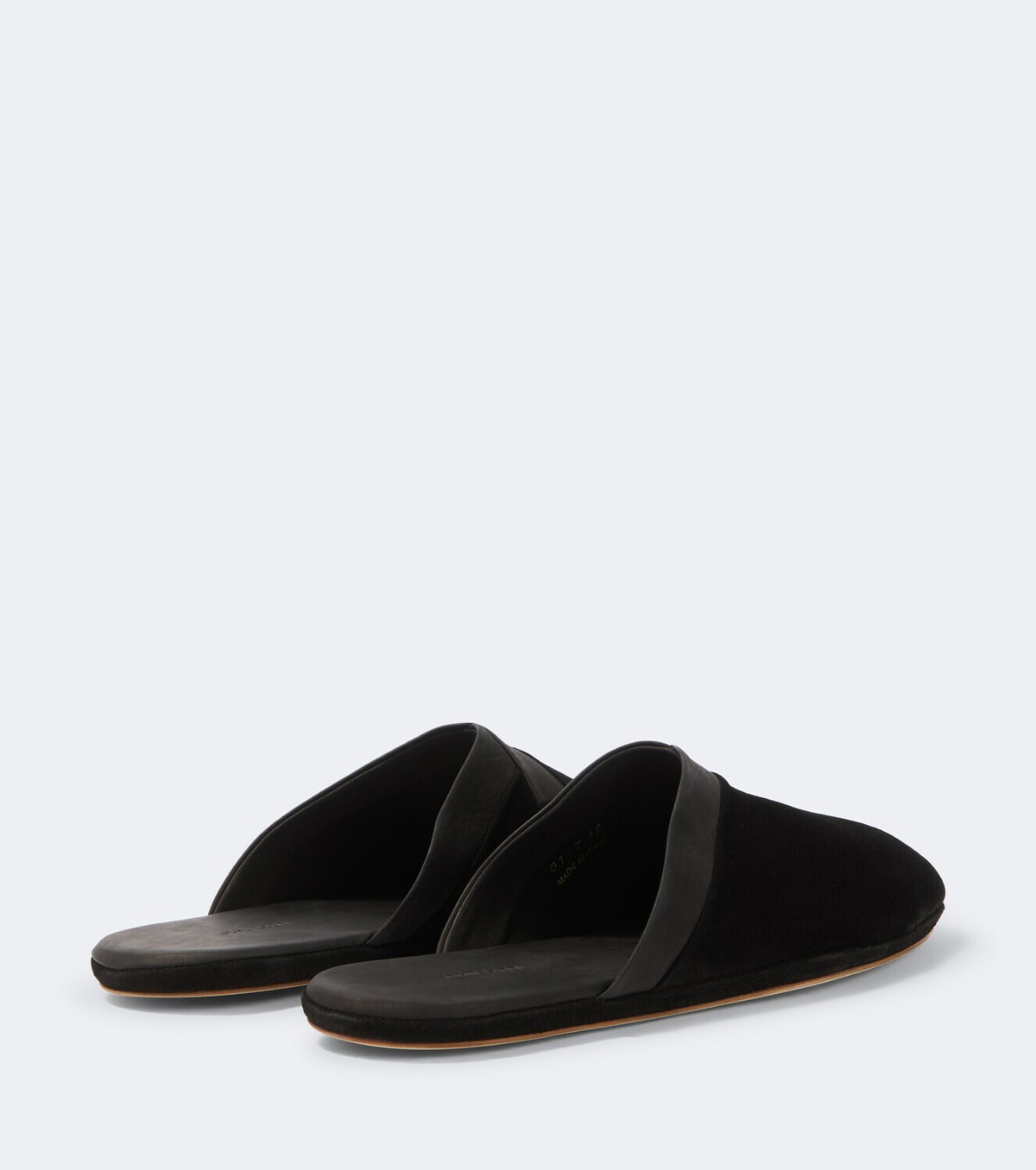 John Lobb Leather-trimmed suede slippers