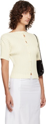 LE17SEPTEMBRE Off-White Millie Knit Short Cardigan