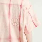Story mfg. Women's Greetings Shirt in Pink Peace Clamp