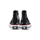 JW Anderson Black Converse Edition All Over Logo Chuck Taylor All Star 70s Hi Sneakers