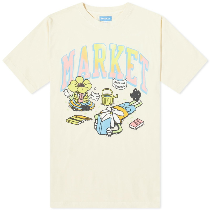 Photo: MARKET Men's Seeds Of Tomorrow T-Shirt in Ecru