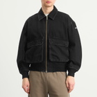 Diesel Men's Kurz Denim Bomber Jacket in Black