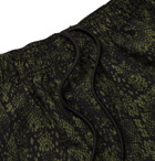 Stüssy - Logo-Embroidered Snake-Print Swim Shorts - Green