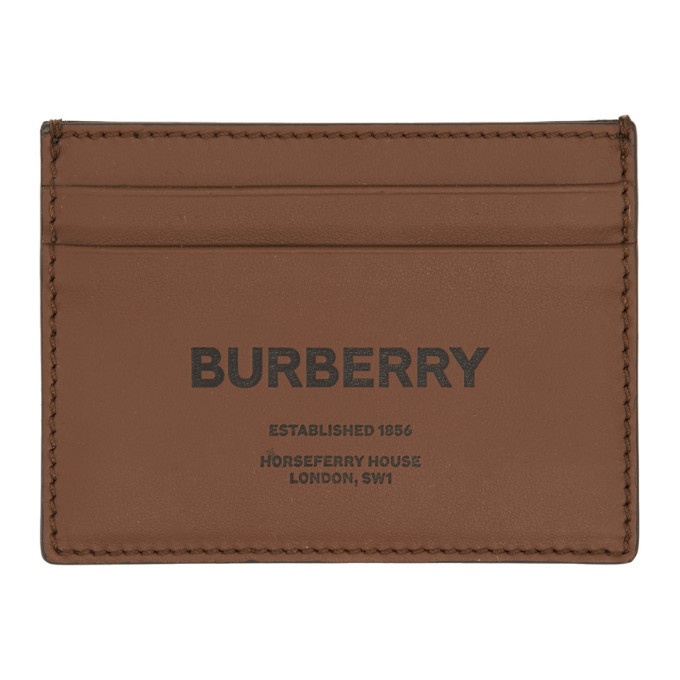 Photo: Burberry Brown Horseferry Printed Card Holder