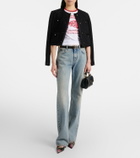 Dolce&Gabbana Printed cotton-blend jersey T-shirt