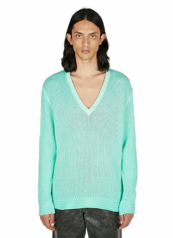 Photo: Guess USA - V-Neck Sweater in Green