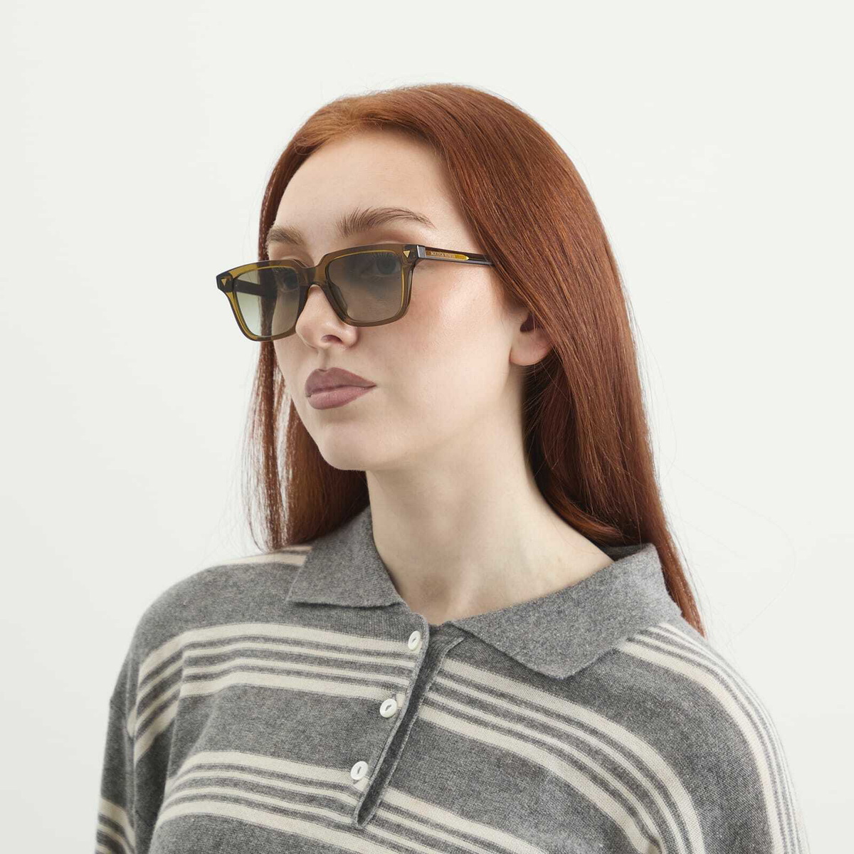 Bottega Veneta Eyewear Bottega Veneta BV1363S Sunglasses in Brown 