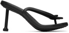 Balenciaga Black Micro Foam Heeled Sandals