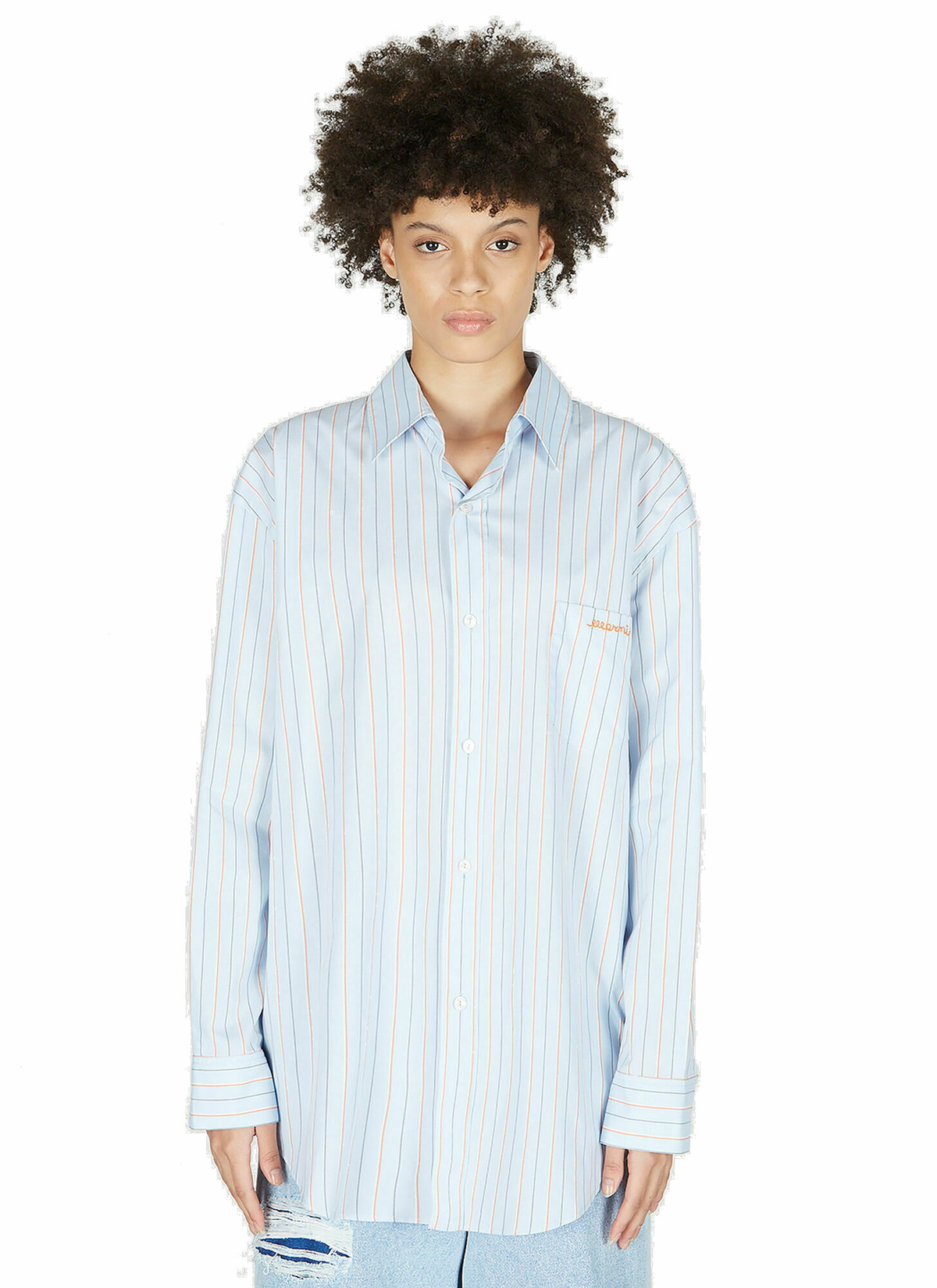 Marni - Pinstripe Shirt in Blue Marni