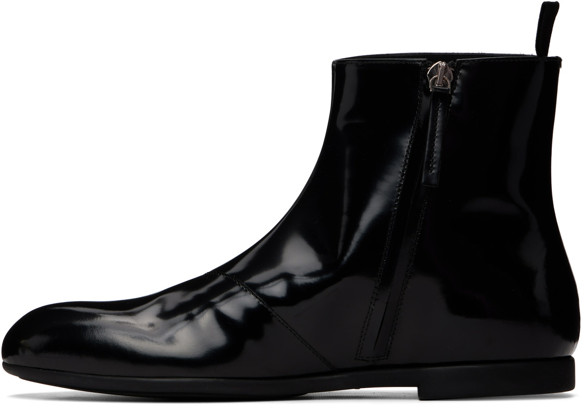 Jil Sander Black Ankle Boots