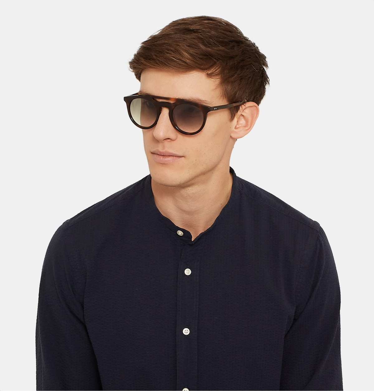 Kirk Originals - Lawrence Round-Frame Tortoiseshell Sunglasses - Tortoiseshell