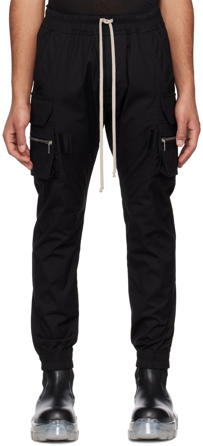 Rick Owens Black Mastodon Cargo Pants Rick Owens