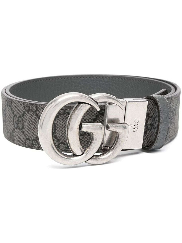 Photo: GUCCI - Gg Marmotn Leather Belt