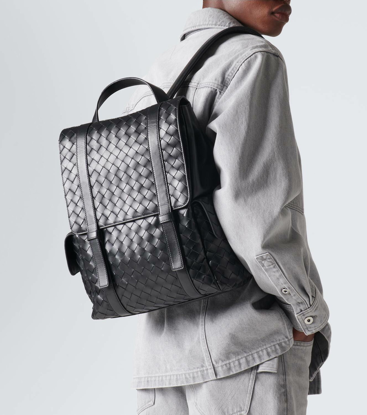 Bottega Veneta Avenue Intrecciato leather backpack Bottega