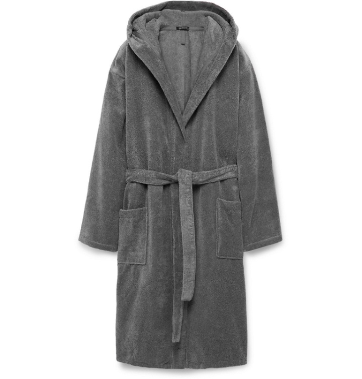 Photo: Schiesser - Cotton-Terry Hooded Robe - Gray