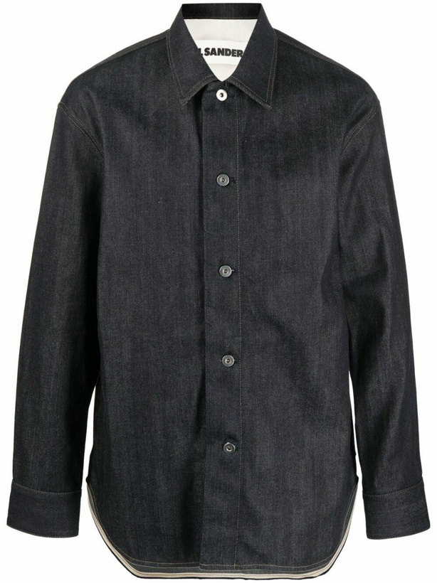 Photo: Jil Sander Blue Long Sleeve Denim Shirt