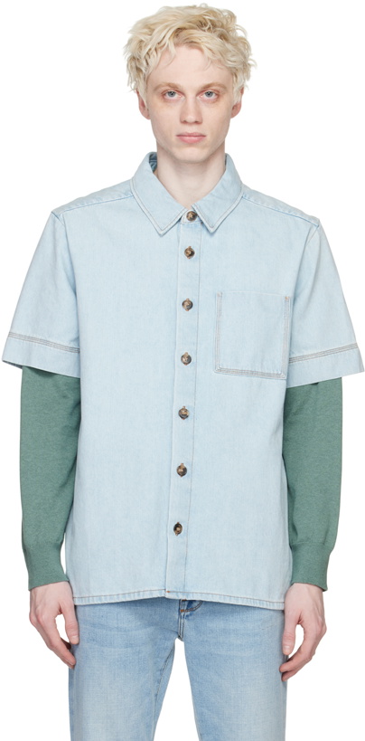 Photo: A.P.C. Blue Gil Shirt