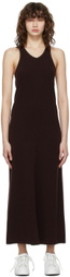 VAARA Brown Knit Long Dress