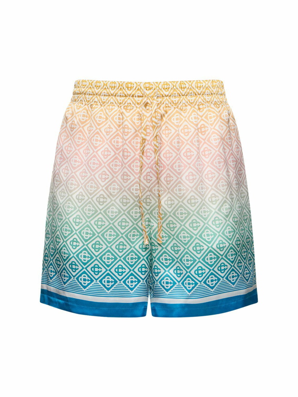 Photo: CASABLANCA Silk Shorts with Drawstring