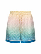 CASABLANCA Silk Shorts with Drawstring