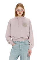 Diesel Hoodie with prints and rhinestone studs - Sweaters - Woman -