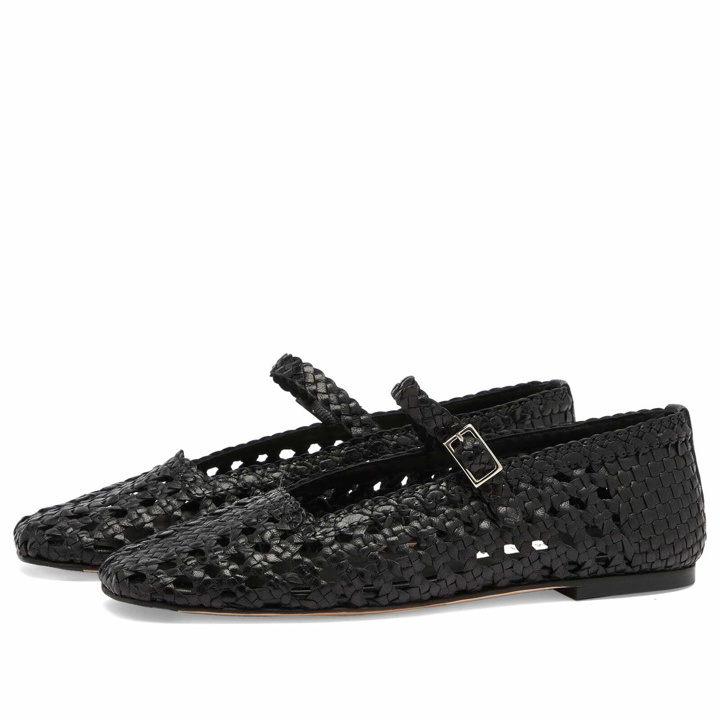 Photo: MIISTA Women's Yedia Woven Ballerina Shoe in Black