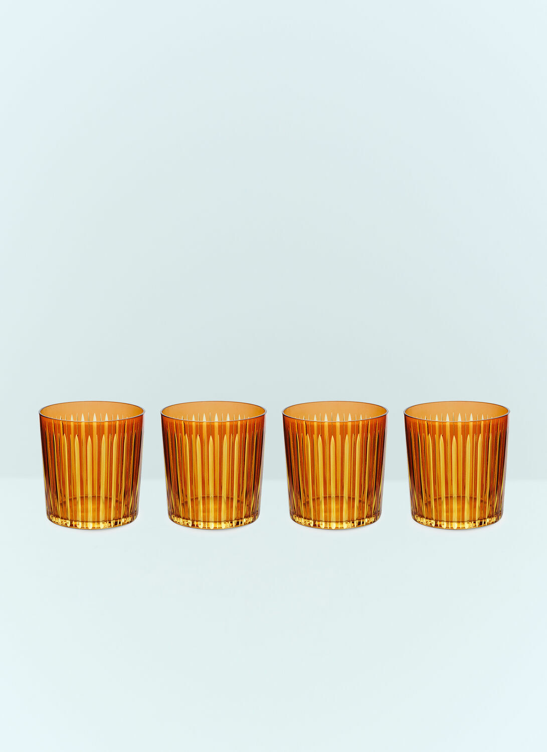 L'Objet Set Of Four Prism Cocktail Glasses