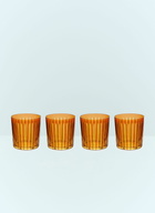 L'Objet Set Of Four Prism Cocktail Glasses