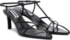 Jil Sander Black Cage Heeled Sandals