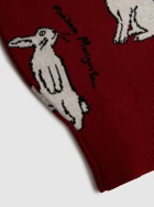 MAISON MANGOSTAN Rabbit Print Viscose Bland Balaclava