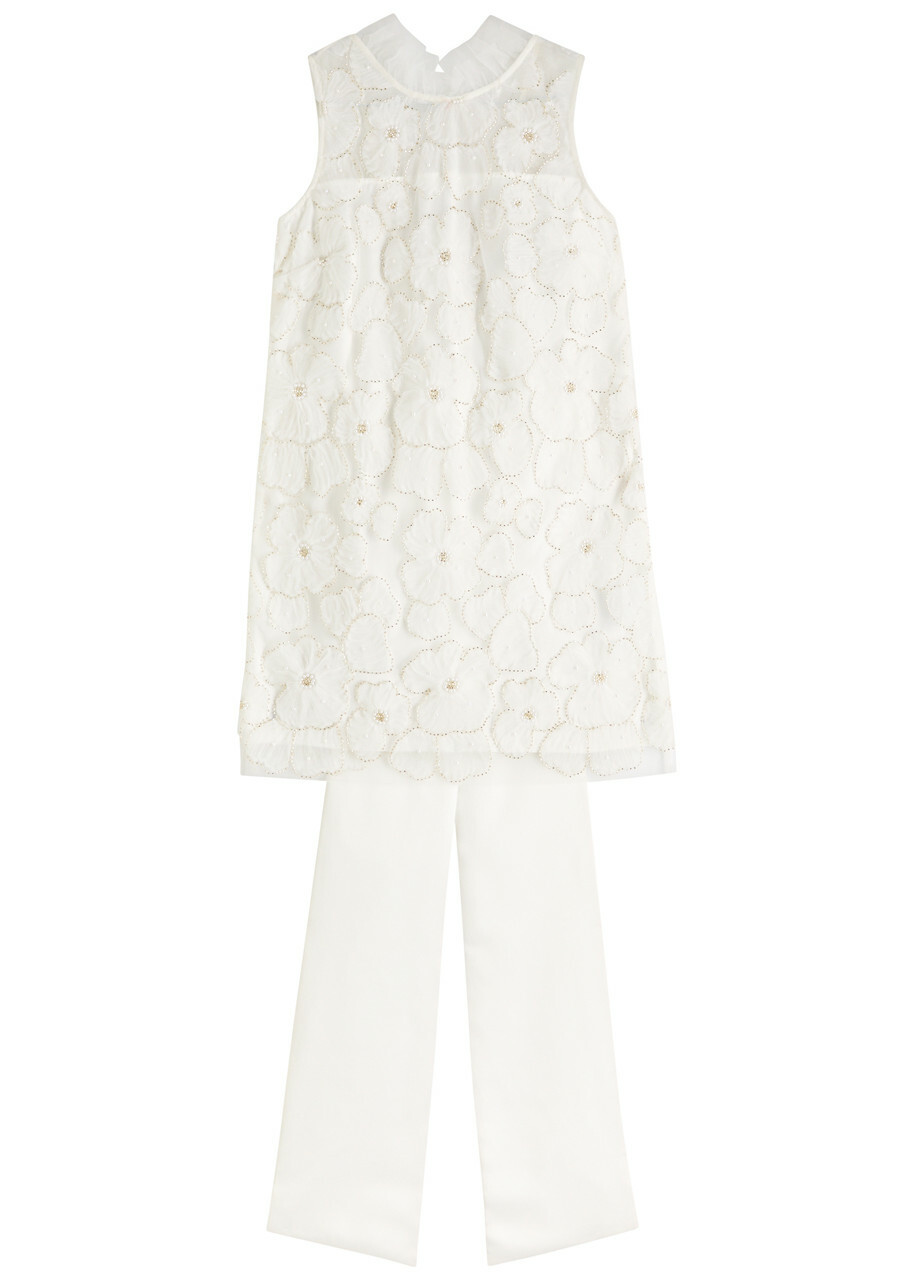 jacquard ruched sleeveless mini dress Ivy + Blu Women's V-Neck Sleeveless Wrap Dress - IVORY