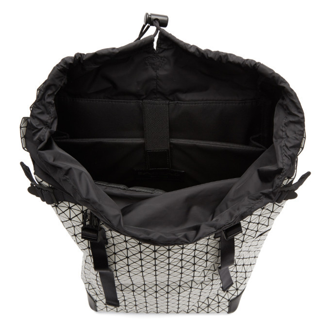Bao Bao Issey Miyake White and Black Hiker Backpack Bao Bao Issey