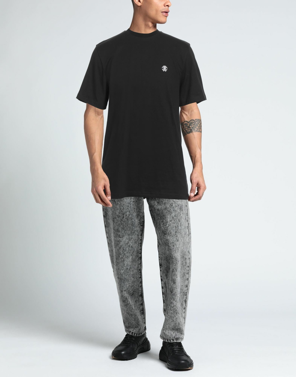 Roberto Cavalli Mens T-shirt in Black