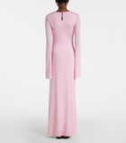 Cala de la Cruz Amay floral jersey maxi dress