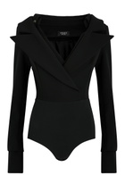 A.W.A.K.E Mode Shirt-effect Layered Bodysuit Black