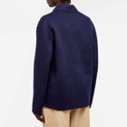 AMI Paris Men's Double Face Wool Jacket in Night Blue