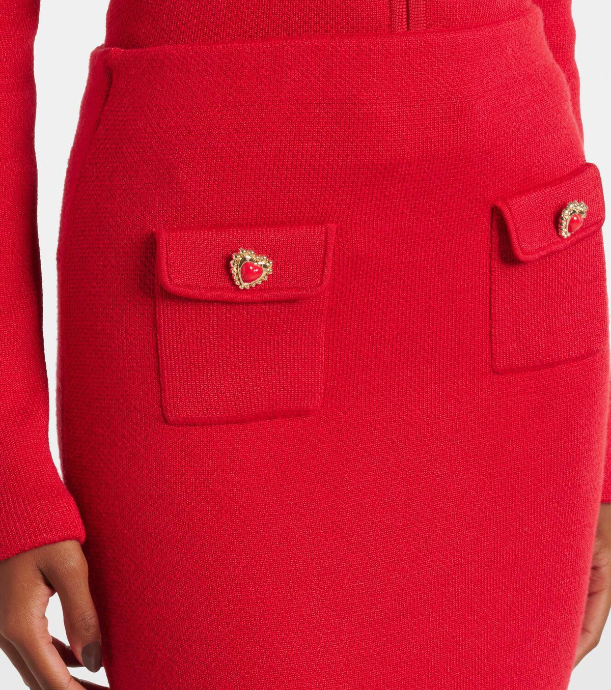 【関税&送料込】Self-Portrait Knitted Midi Skirt Self-Portrait Embellished knitted midi skirt Self-Portrait