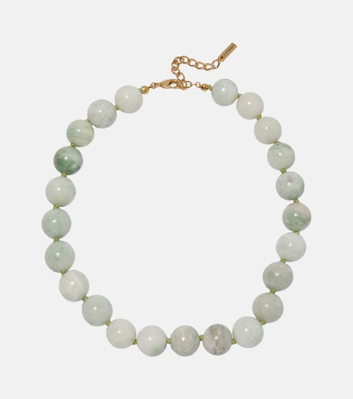 Jennifer Behr Louisa 18kt gold-plated embellished necklace