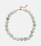 Jennifer Behr Louisa 18kt gold-plated embellished necklace