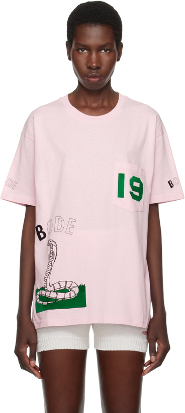 Photo: Bode Pink Cobra T-shirt