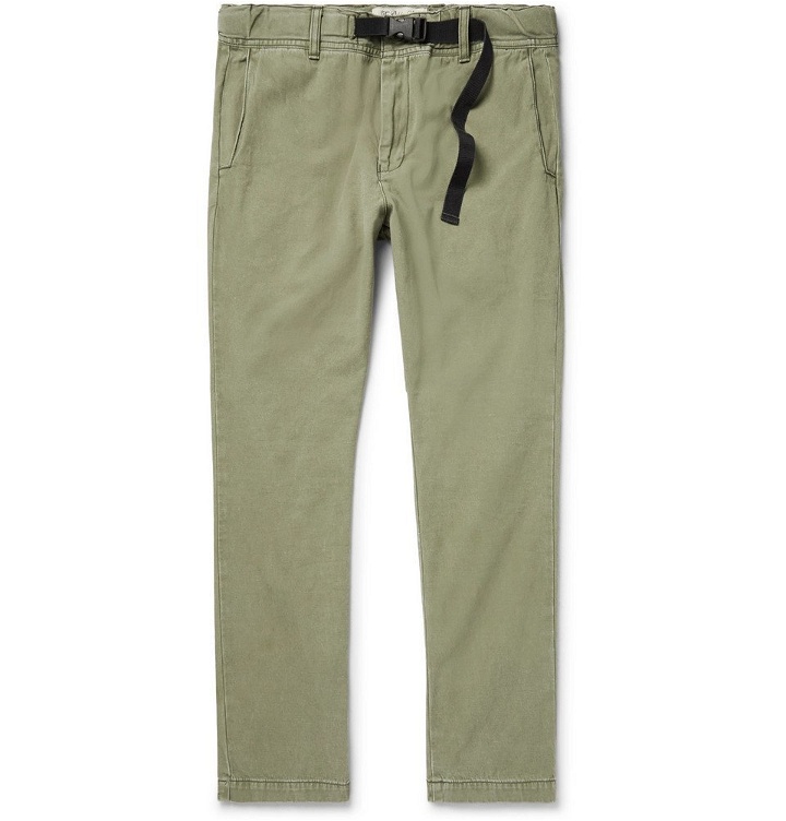 Photo: Remi Relief - Slim-Fit Cotton-Twill Chinos - Men - Army green