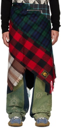 Marine Serre Multicolor Tartans Miniskirt