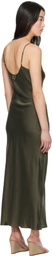 Silk Laundry Green 1996 Midi Dress