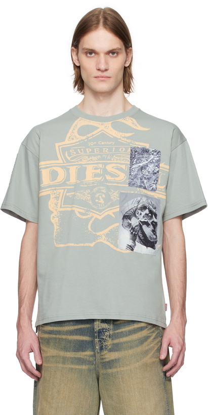 Photo: Diesel Gray T-Boxt-Slits-R8 T-shirt
