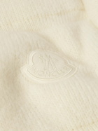 Moncler - Logo-Appliquéd Quilted Knitted Down Jacket - Neutrals