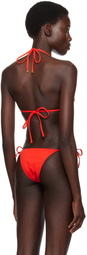ÉTERNE Red Isla Bikini Top