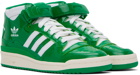 adidas Originals Green Forum Mid Sneakers