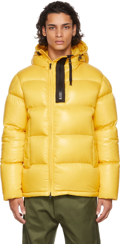 Photo: Moncler Yellow Down Guitry Jacket
